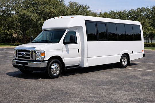 18-passenger minibus available for charter in Dalton, GA
